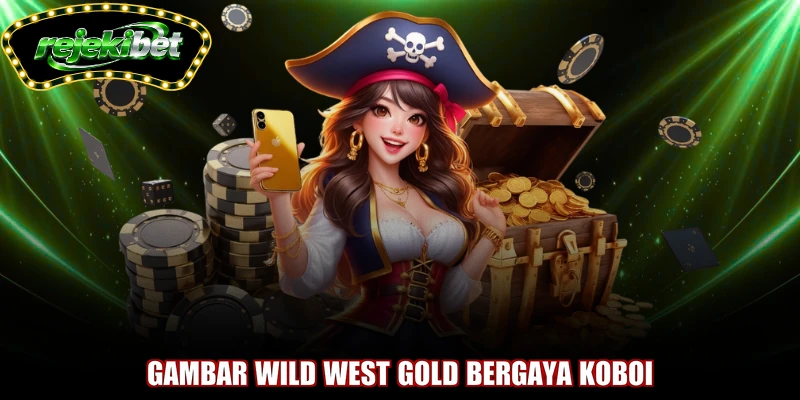 Gambar Wild West Gold bergaya koboi