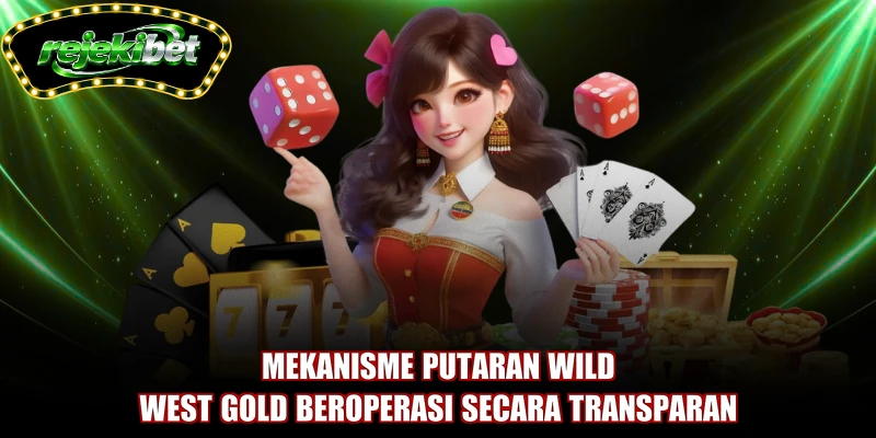 Mekanisme putaran Wild West Gold beroperasi secara transparan