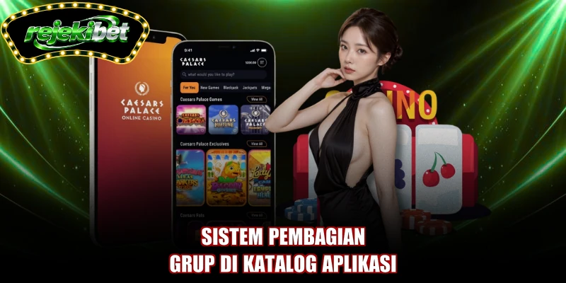 Sistem pembagian grup di katalog aplikasi