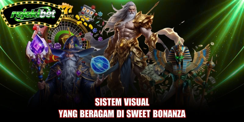 Sistem visual yang beragam di Sweet Bonanza